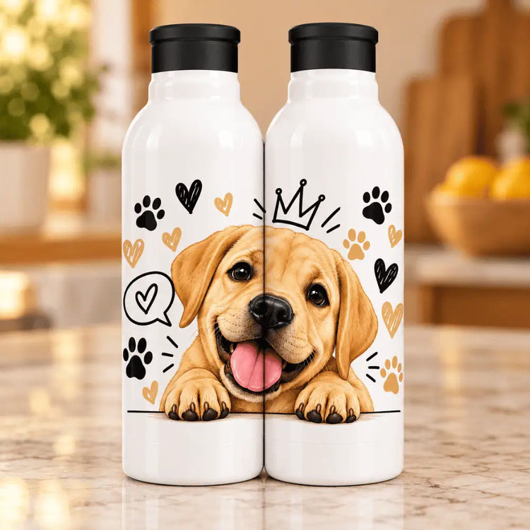 Botella Aluminio 650 ml Labrador Rey