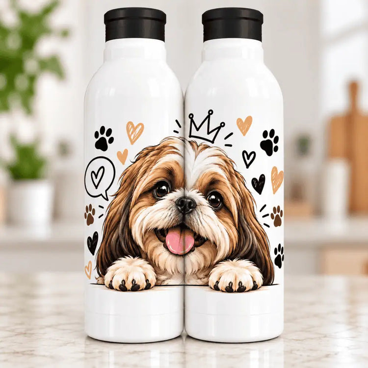 Botella Aluminio 650 ml Shih Tzu Rey