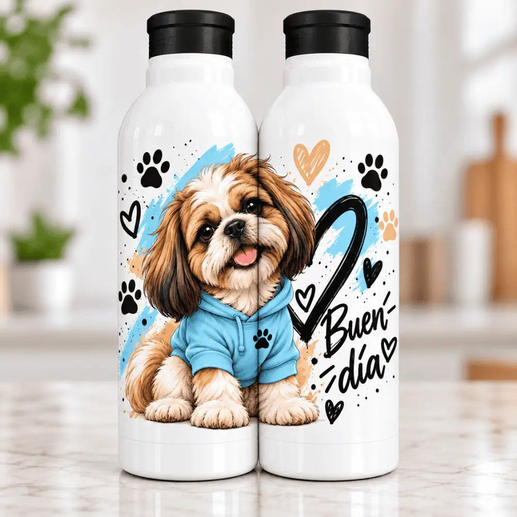 Botella Aluminio 650 ml Shih Tzu Tierno