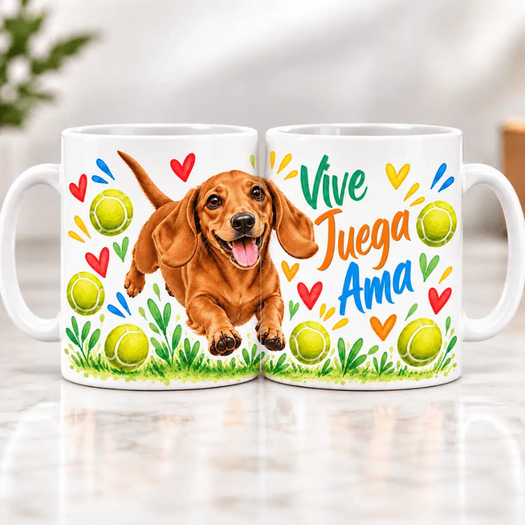 Tazón Dachshund Alegre