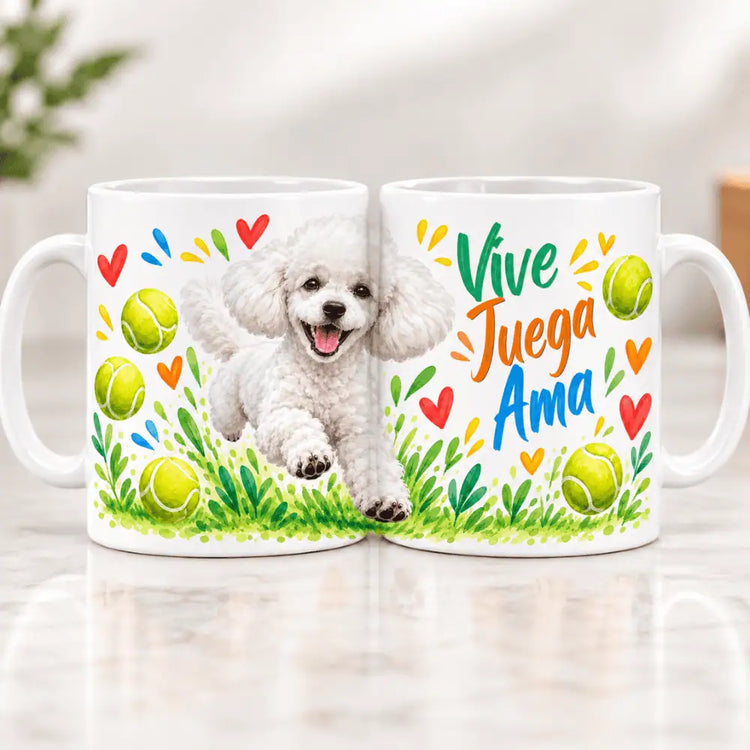 Tazón Poodle Alegre