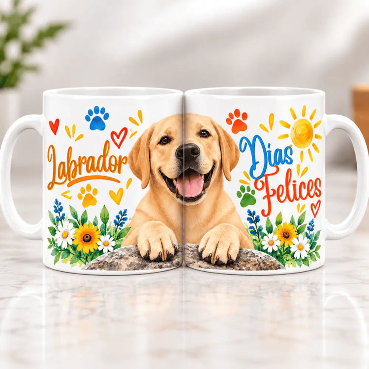 Tazón Labrador Feliz