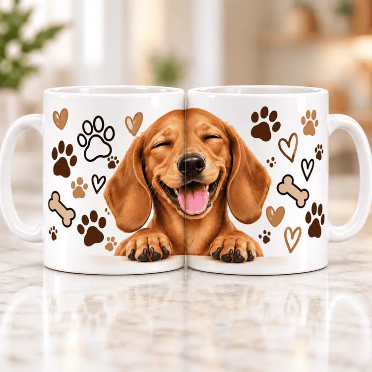 Tazón Dachshund Juguetón