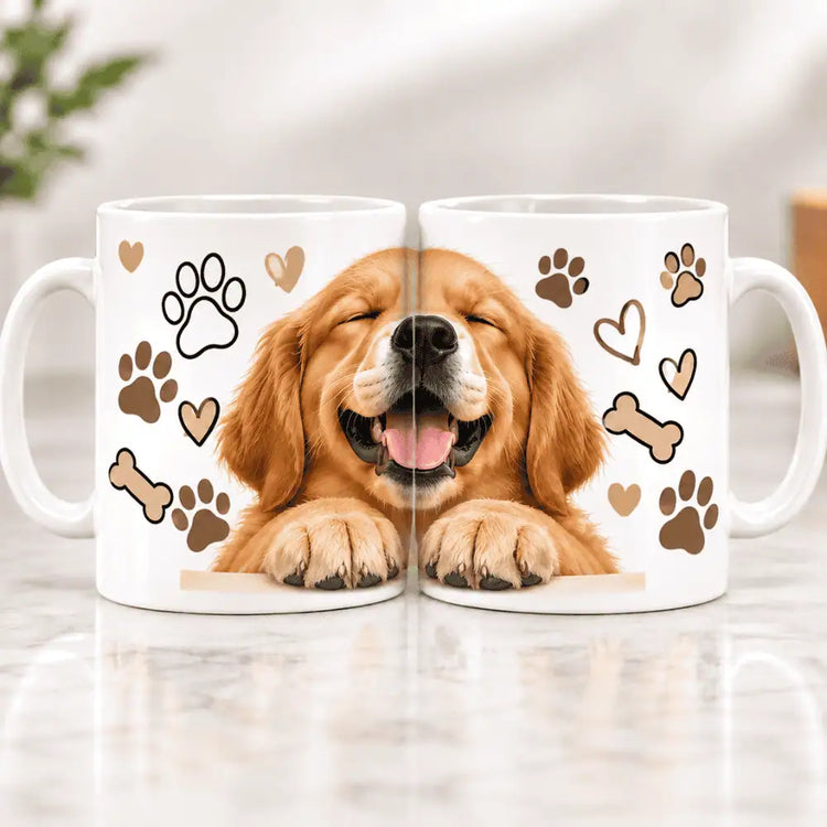 Tazón Golden Retriever Juguetón