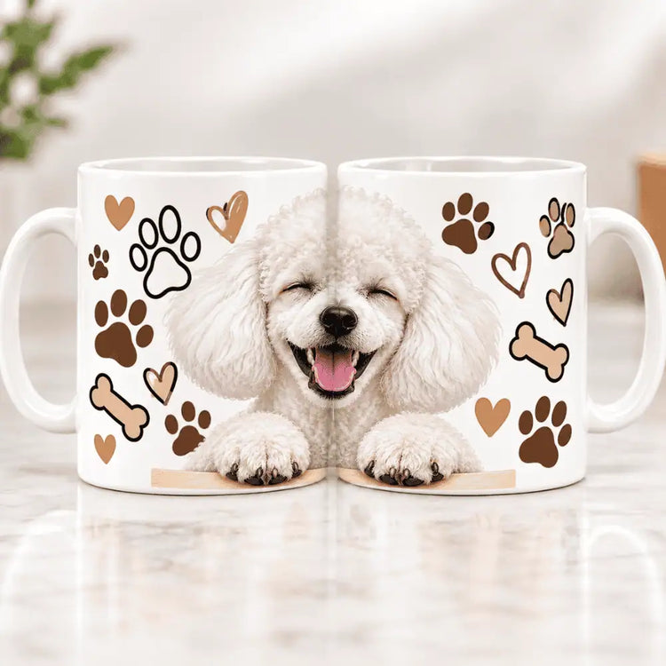 Tazón Poodle Juguetón