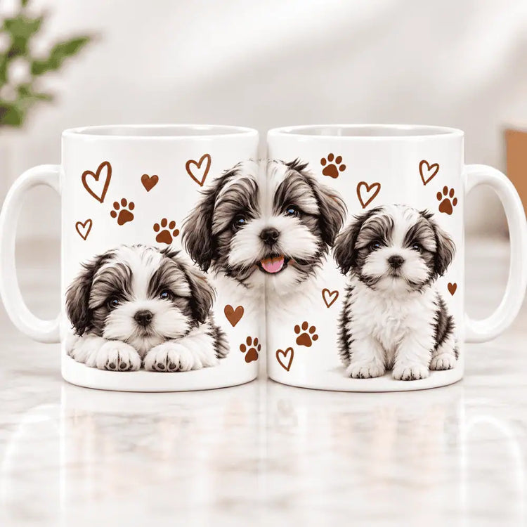 Tazón Shih Tzu Tierno